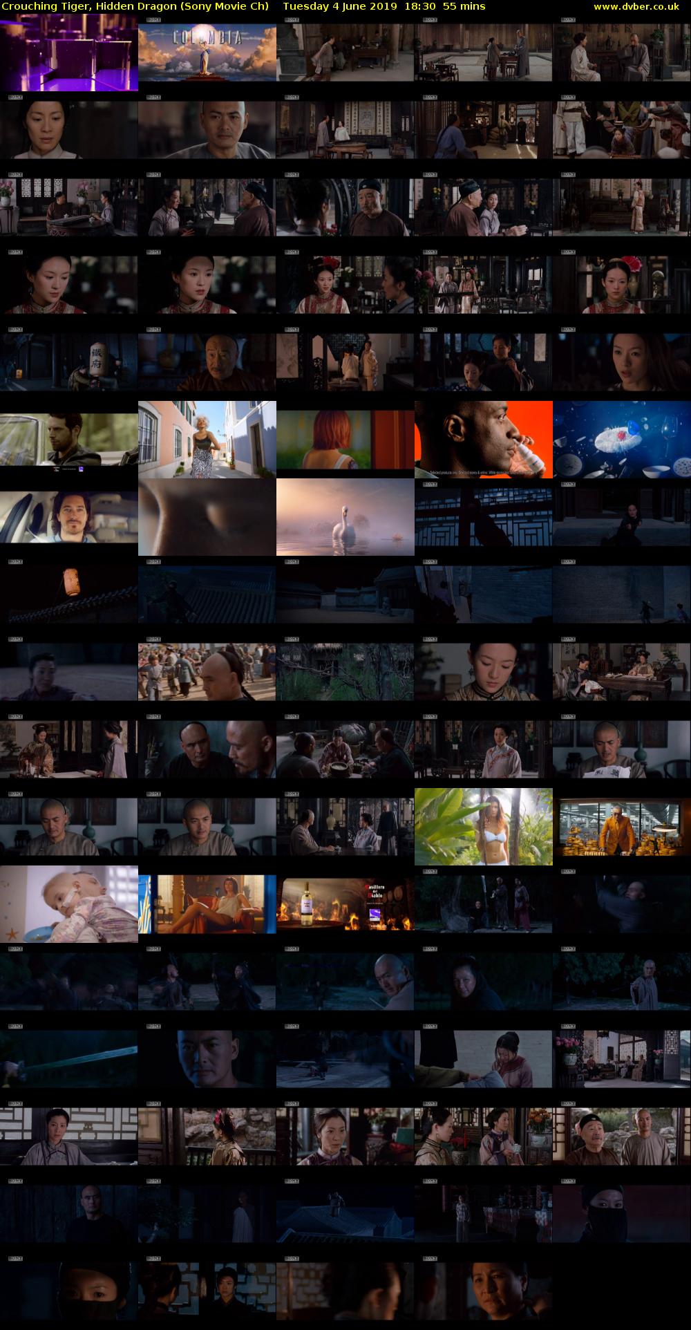 Crouching Tiger, Hidden Dragon (Sony Movie Ch) Tuesday 4 June 2019 18:30 - 19:25