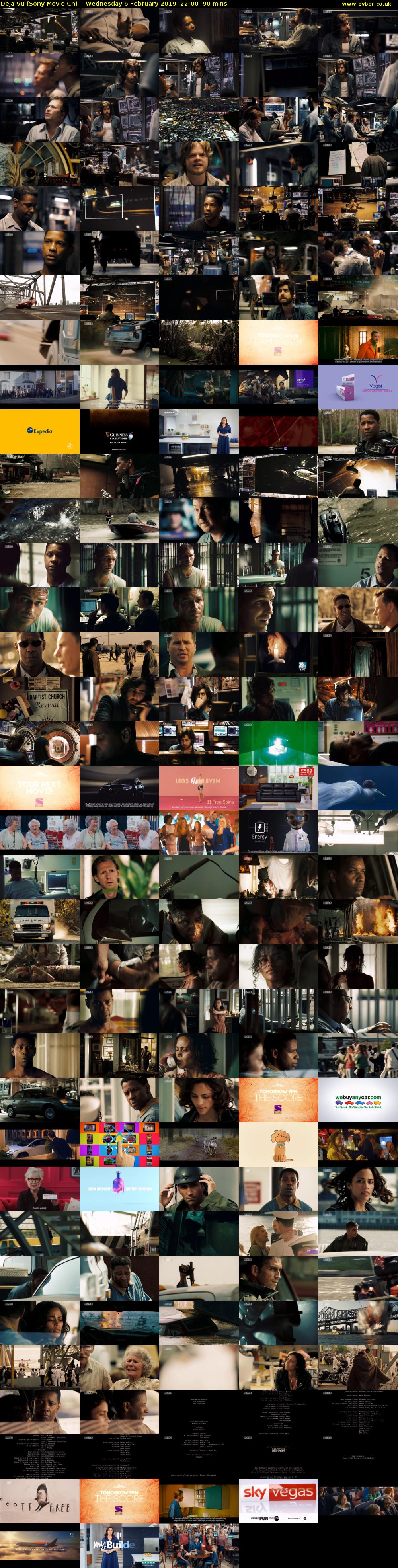 Deja Vu (Sony Movie Ch) Wednesday 6 February 2019 22:00 - 23:30
