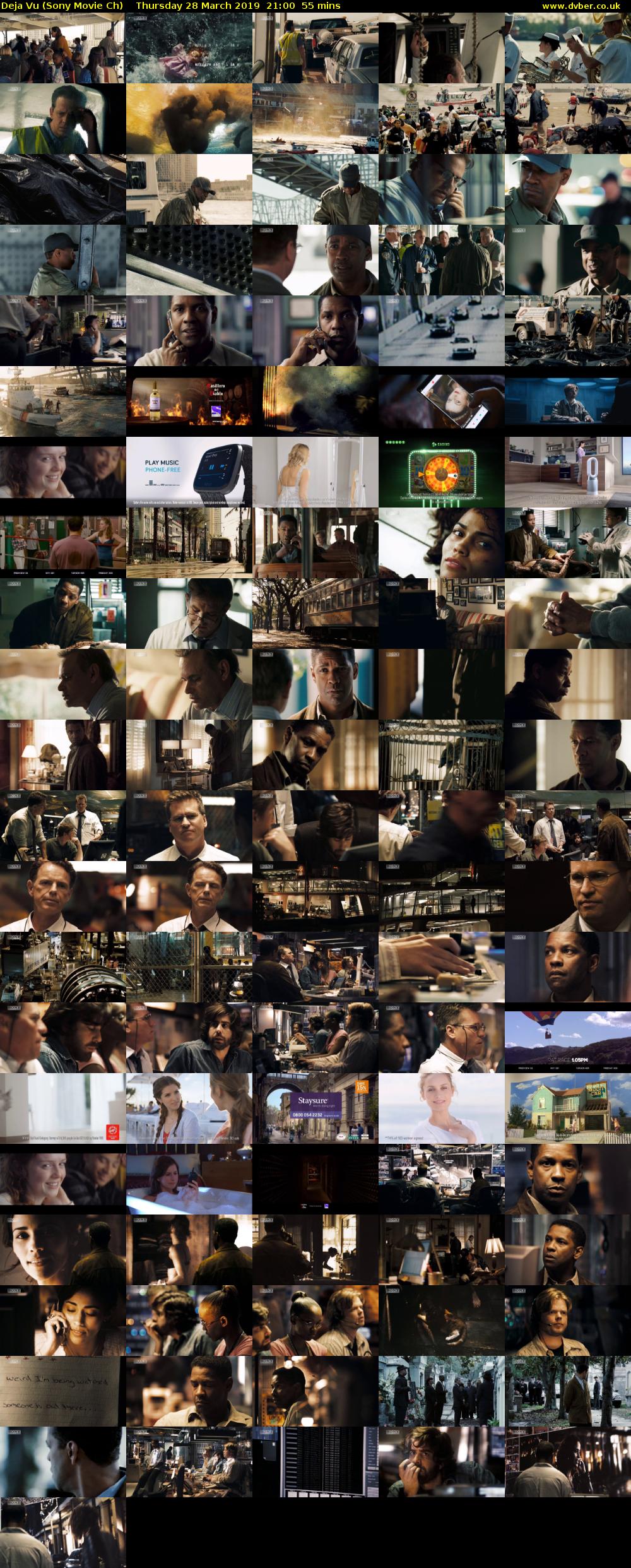 Deja Vu (Sony Movie Ch) Thursday 28 March 2019 21:00 - 21:55