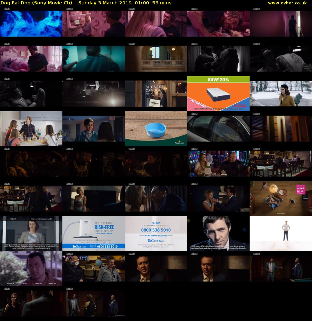 Dog Eat Dog (Sony Movie Ch) Sunday 3 March 2019 01:00 - 01:55