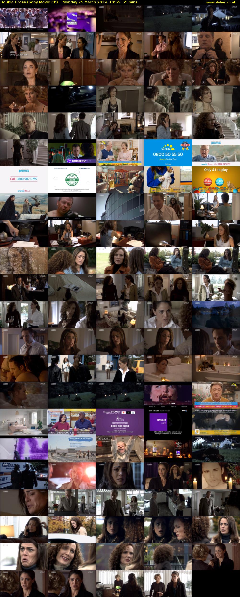 Double Cross (Sony Movie Ch) Monday 25 March 2019 10:55 - 11:50