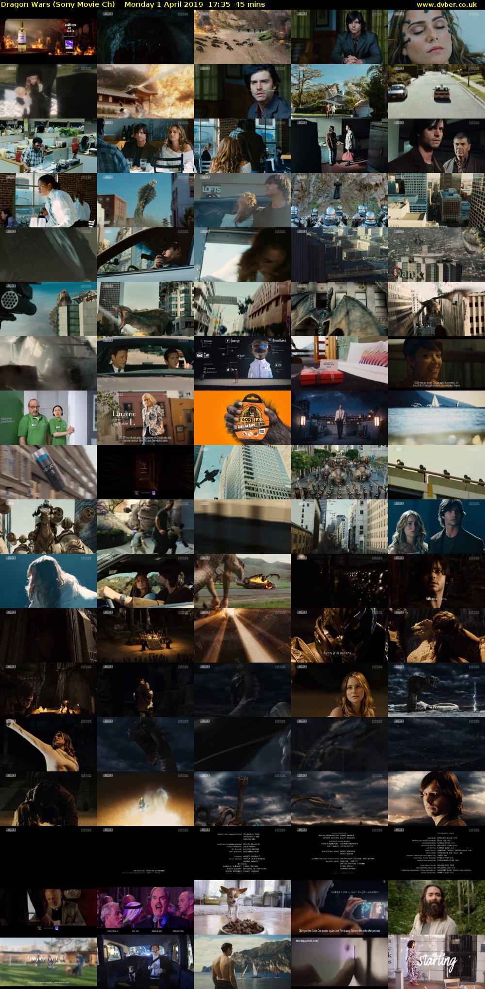 Dragon Wars (Sony Movie Ch) Monday 1 April 2019 17:35 - 18:20