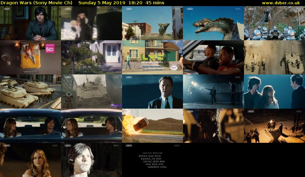 Dragon Wars (Sony Movie Ch) Sunday 5 May 2019 18:20 - 19:05
