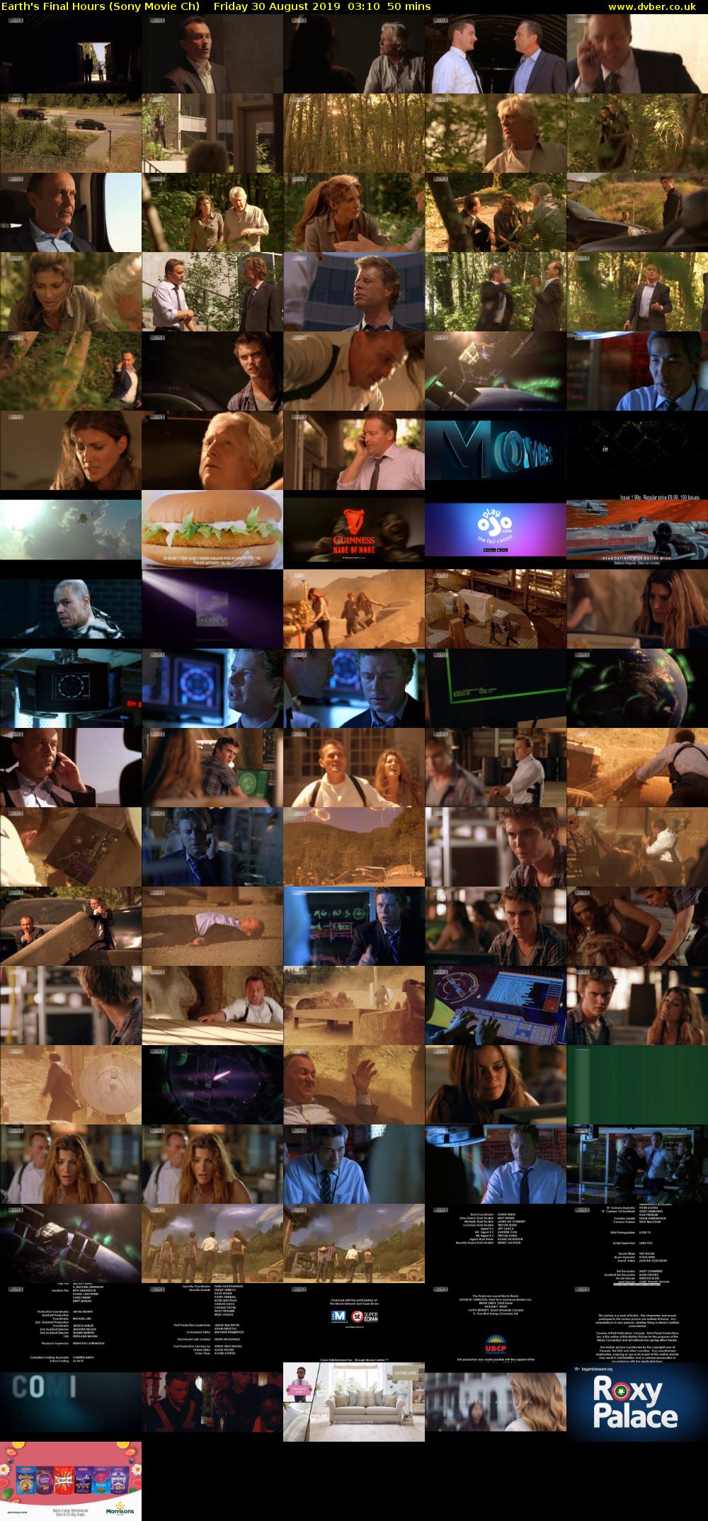Earth's Final Hours (Sony Movie Ch) Friday 30 August 2019 03:10 - 04:00