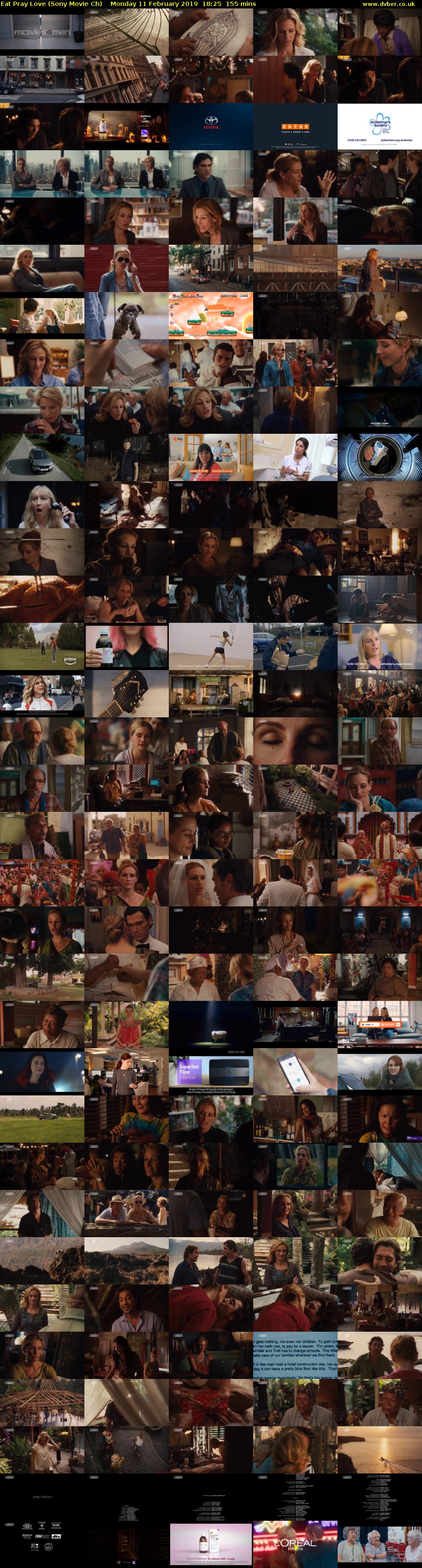 Eat Pray Love (Sony Movie Ch) Monday 11 February 2019 18:25 - 21:00