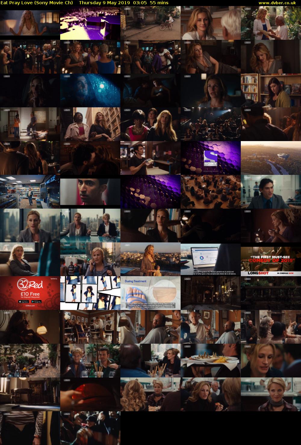 Eat Pray Love (Sony Movie Ch) Thursday 9 May 2019 03:05 - 04:00