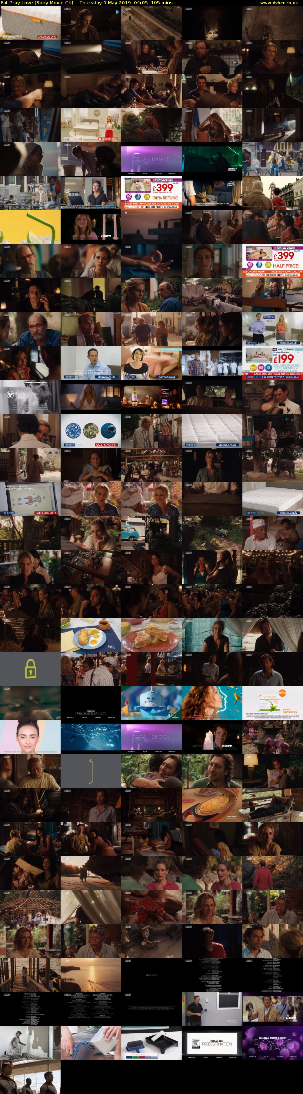 Eat Pray Love (Sony Movie Ch) Thursday 9 May 2019 04:05 - 05:50