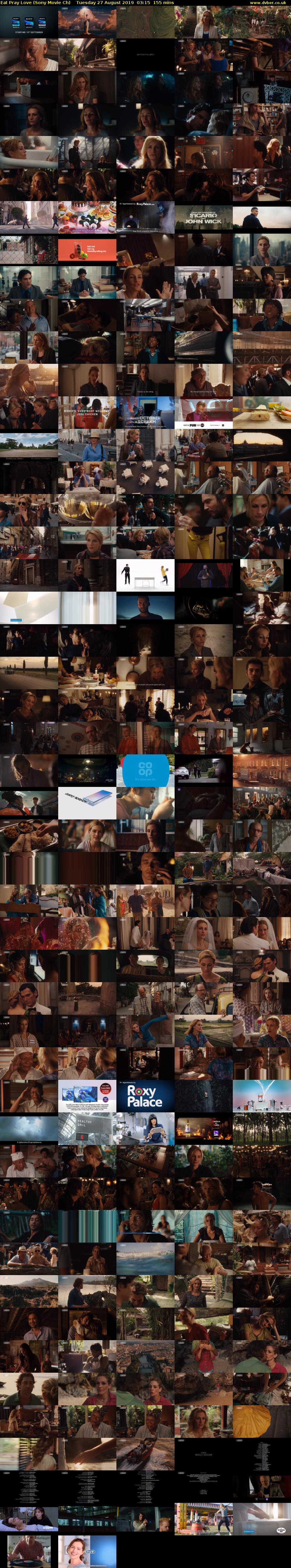 Eat Pray Love (Sony Movie Ch) Tuesday 27 August 2019 03:15 - 05:50