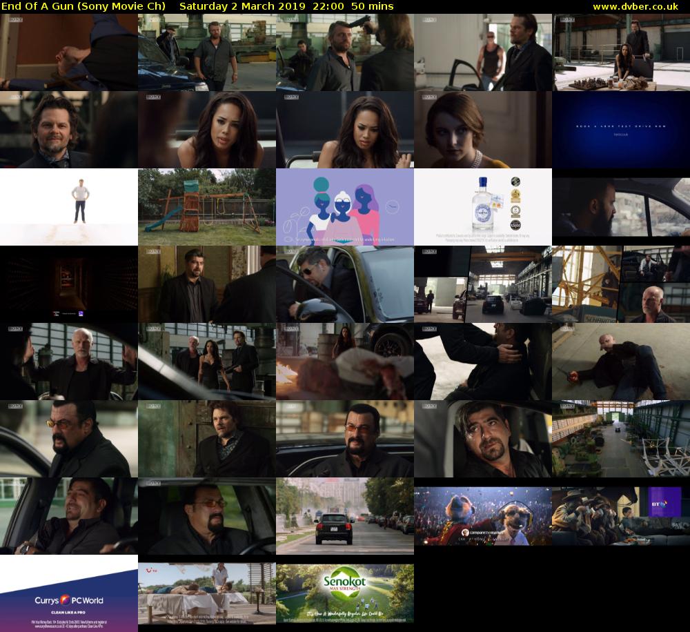 End Of A Gun (Sony Movie Ch) Saturday 2 March 2019 22:00 - 22:50