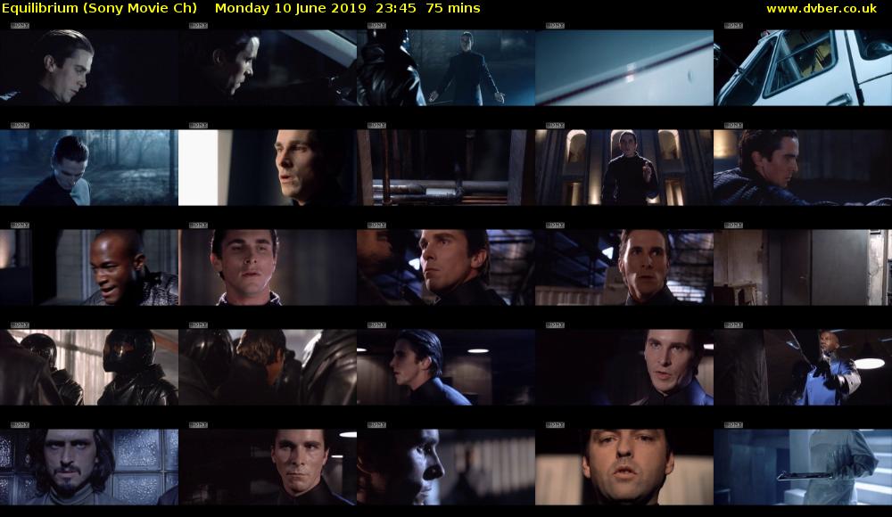 Equilibrium (Sony Movie Ch) Monday 10 June 2019 23:45 - 01:00
