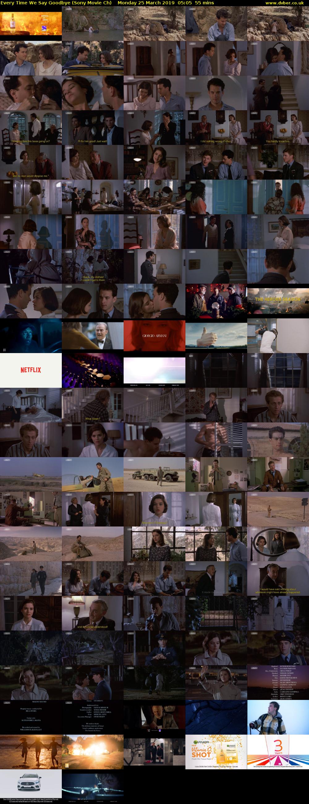 Every Time We Say Goodbye (Sony Movie Ch) Monday 25 March 2019 05:05 - 06:00