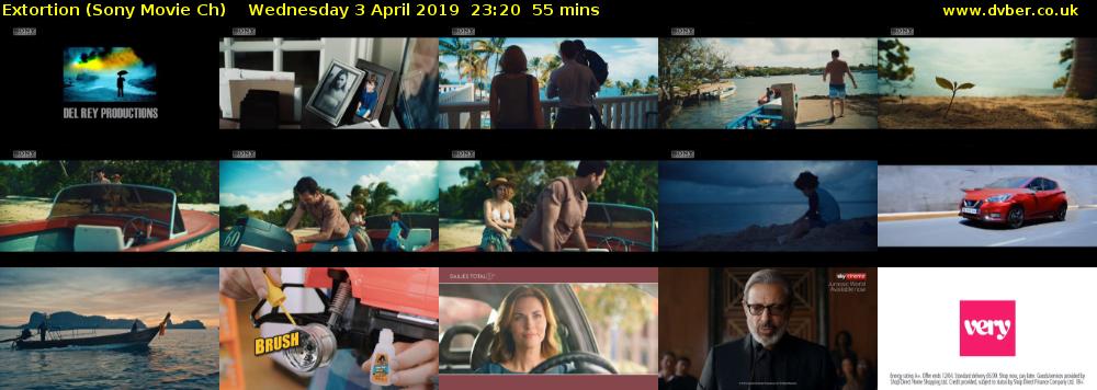 Extortion (Sony Movie Ch) Wednesday 3 April 2019 23:20 - 00:15