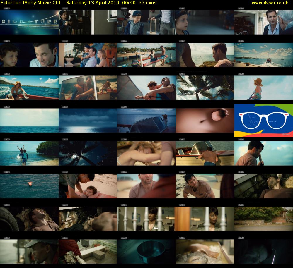 Extortion (Sony Movie Ch) Saturday 13 April 2019 00:40 - 01:35