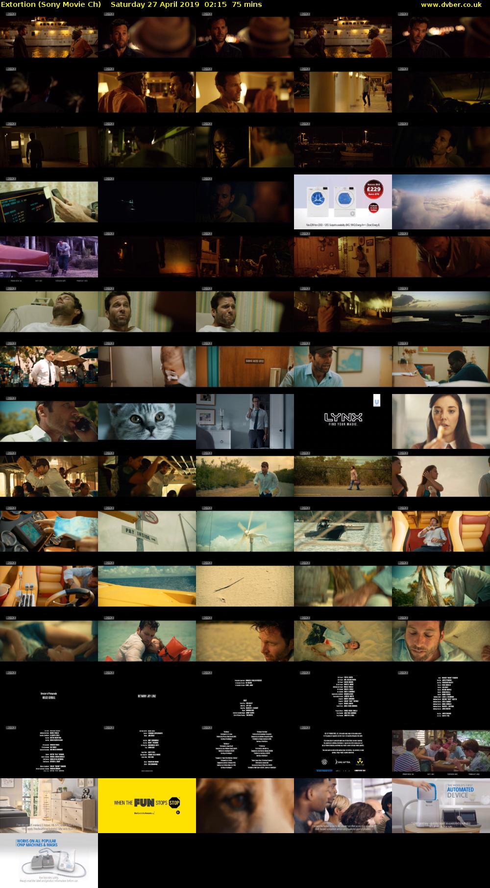 Extortion (Sony Movie Ch) Saturday 27 April 2019 02:15 - 03:30