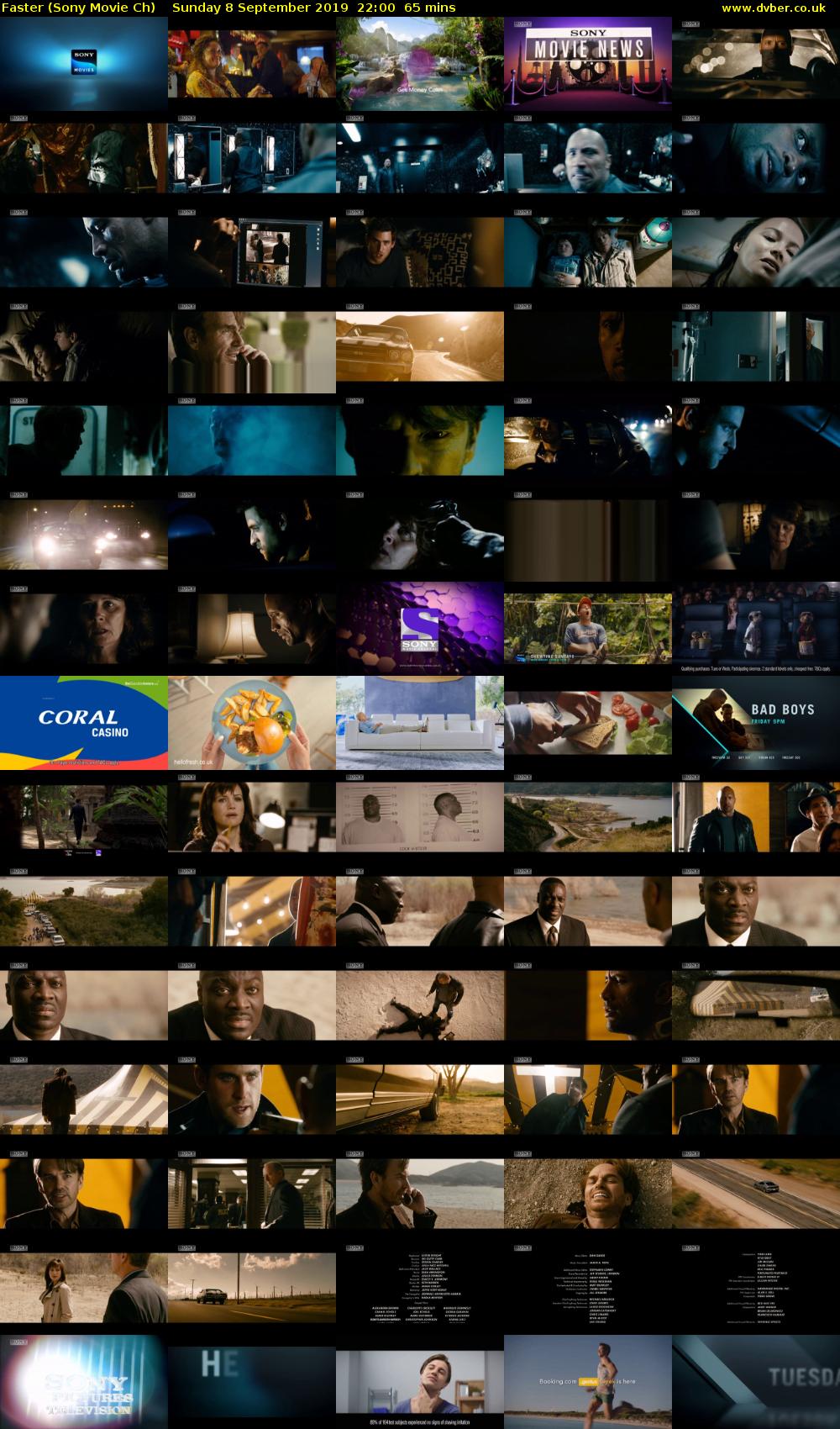Faster (Sony Movie Ch) Sunday 8 September 2019 22:00 - 23:05