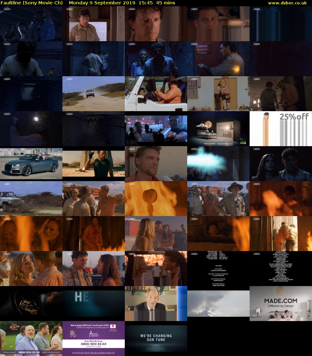 Faultline (Sony Movie Ch) Monday 9 September 2019 15:45 - 16:30