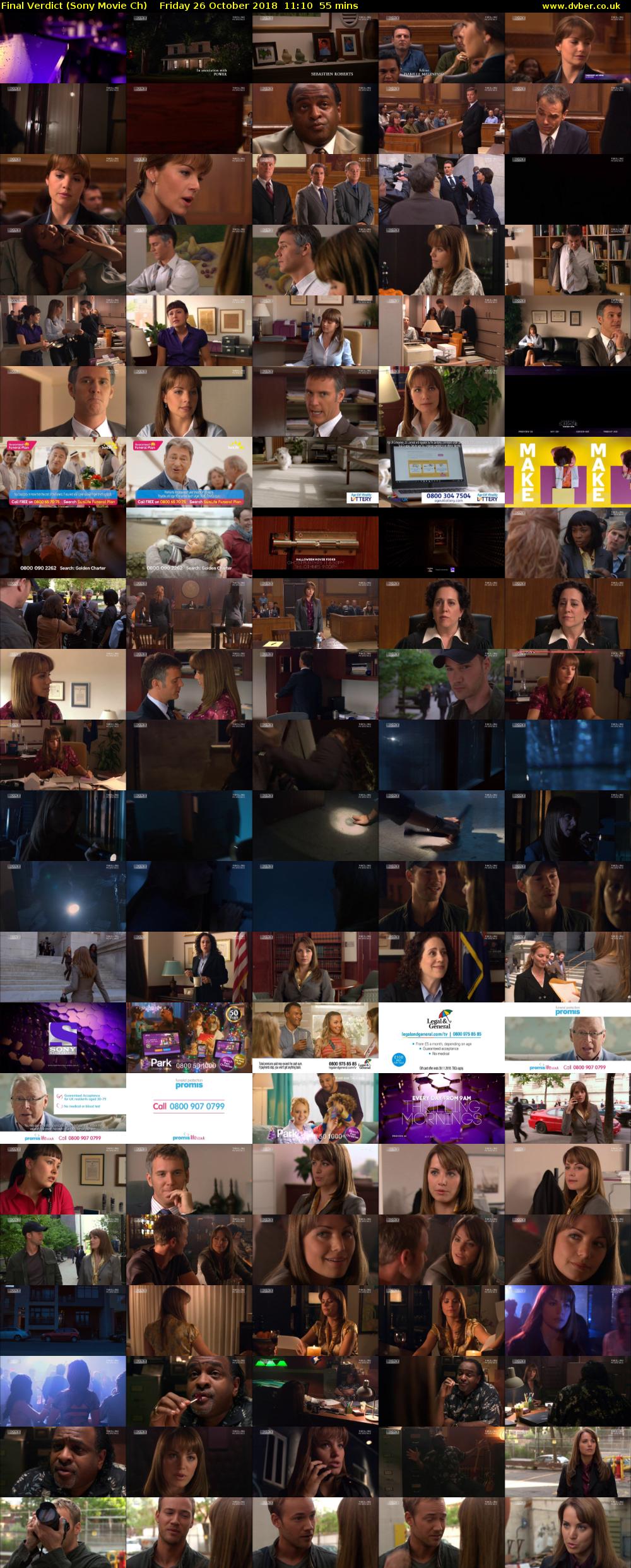 Final Verdict (Sony Movie Ch) Friday 26 October 2018 11:10 - 12:05