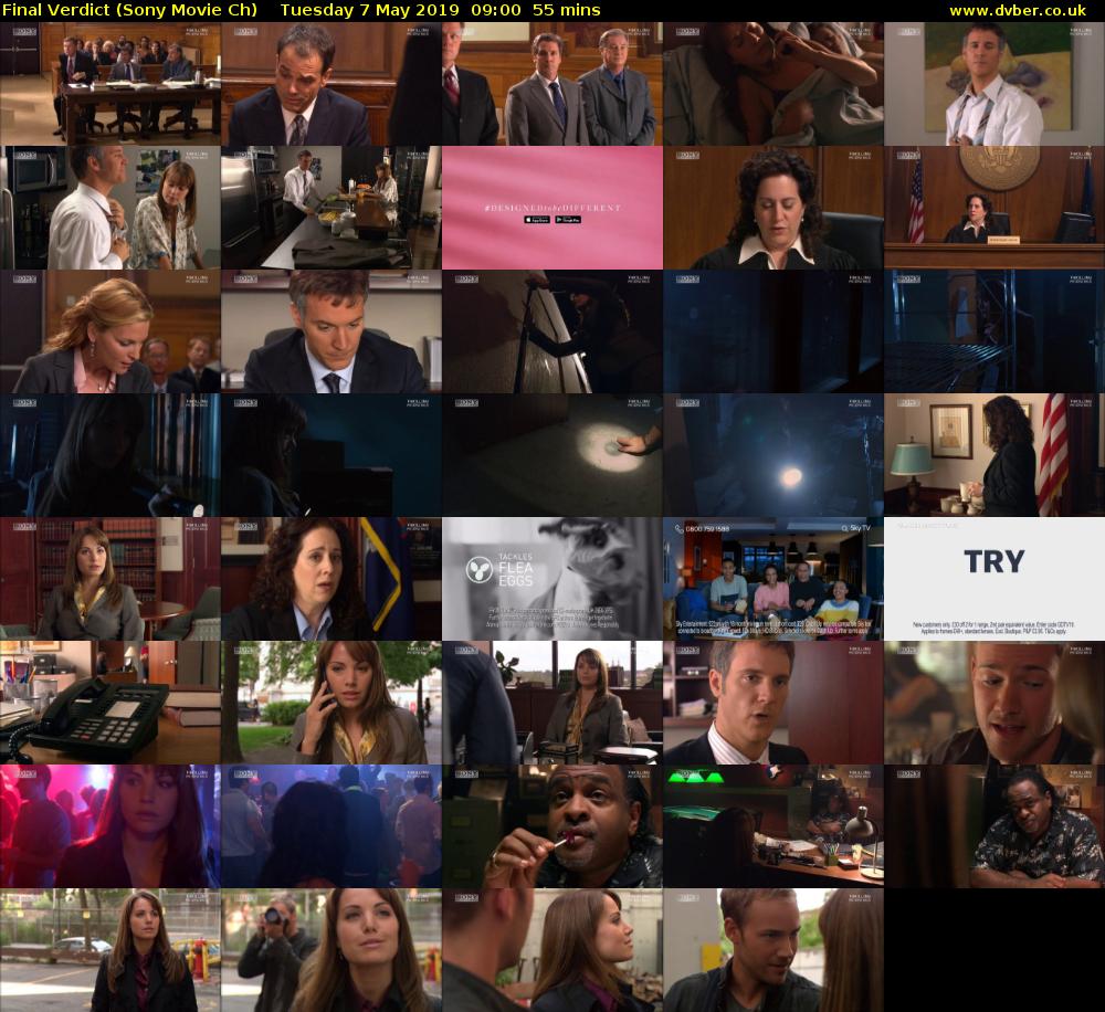 Final Verdict (Sony Movie Ch) Tuesday 7 May 2019 09:00 - 09:55