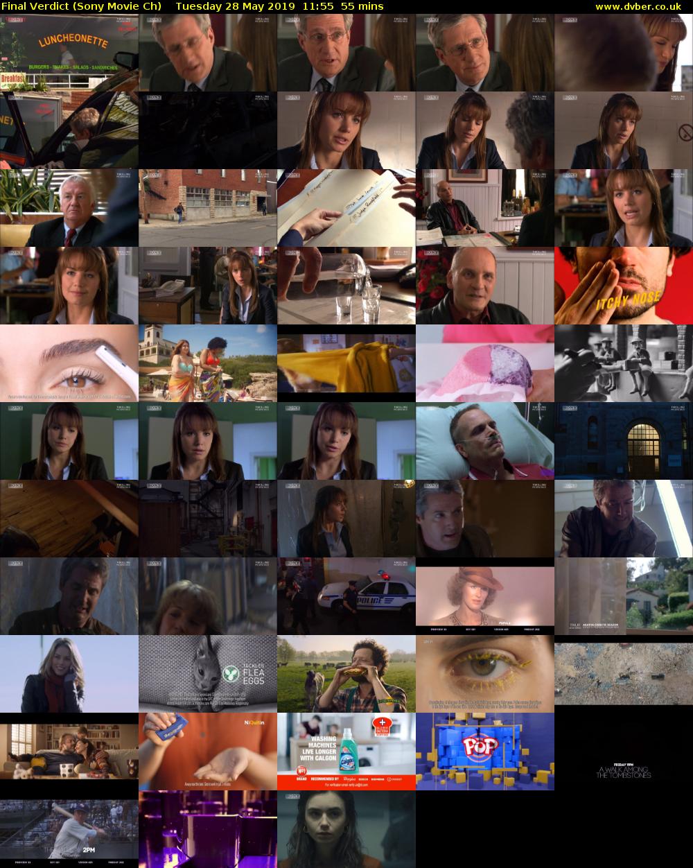 Final Verdict (Sony Movie Ch) Tuesday 28 May 2019 11:55 - 12:50