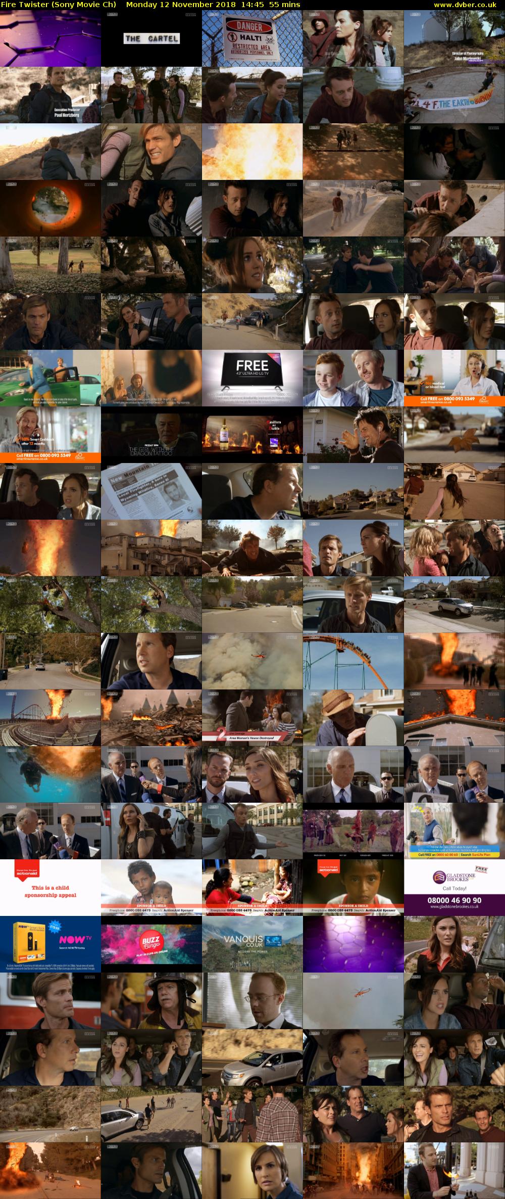 Fire Twister (Sony Movie Ch) Monday 12 November 2018 14:45 - 15:40