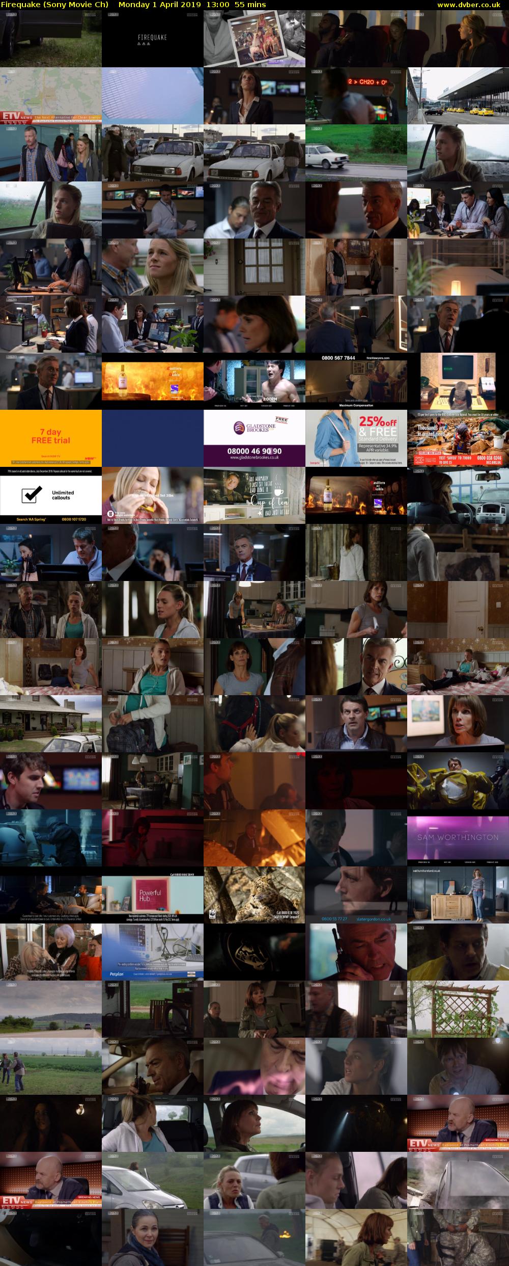 Firequake (Sony Movie Ch) Monday 1 April 2019 13:00 - 13:55