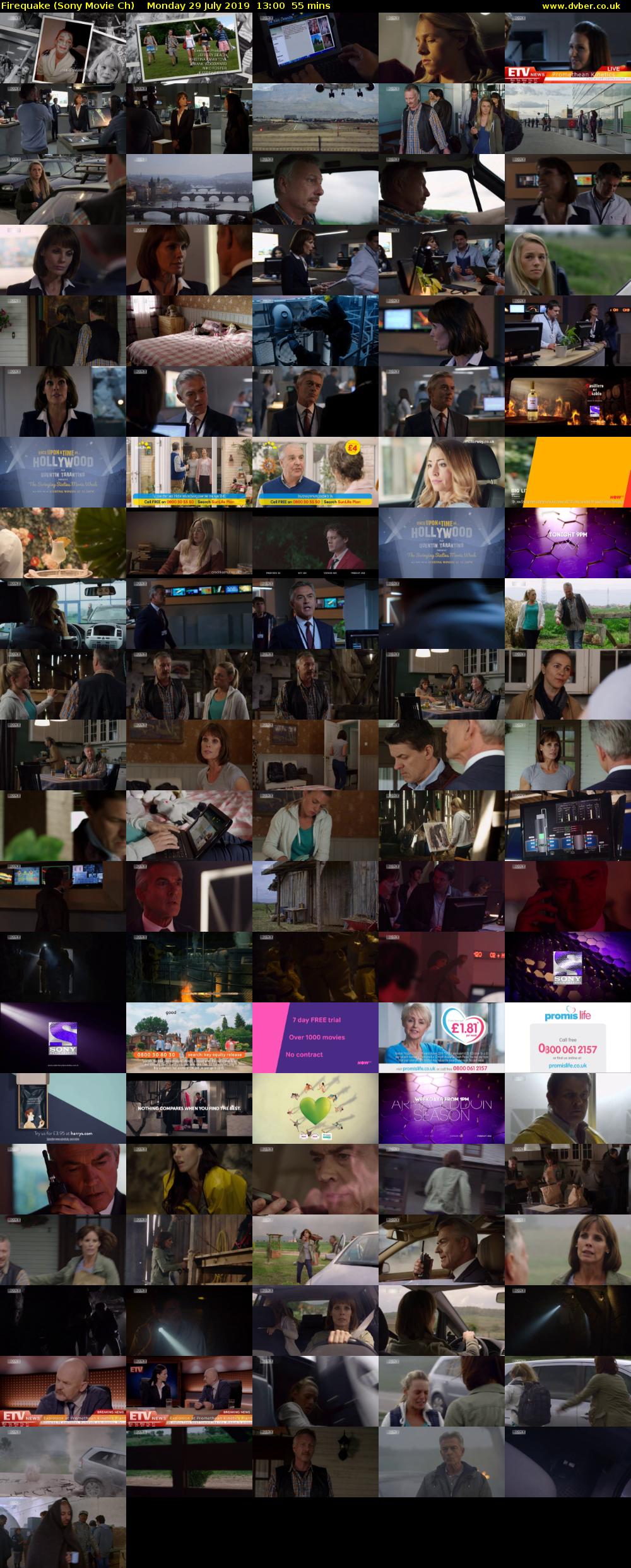 Firequake (Sony Movie Ch) Monday 29 July 2019 13:00 - 13:55