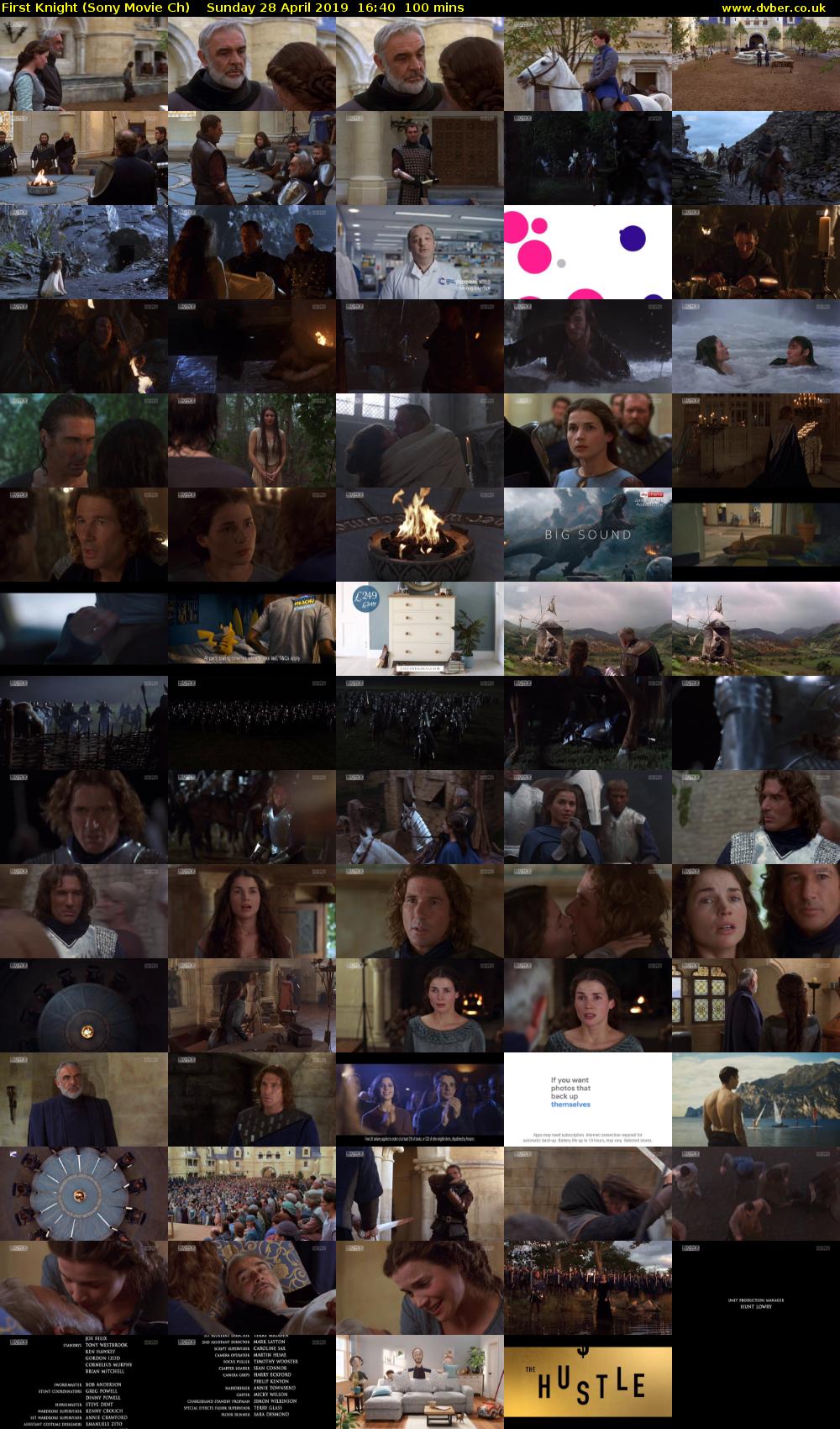 First Knight (Sony Movie Ch) Sunday 28 April 2019 16:40 - 18:20