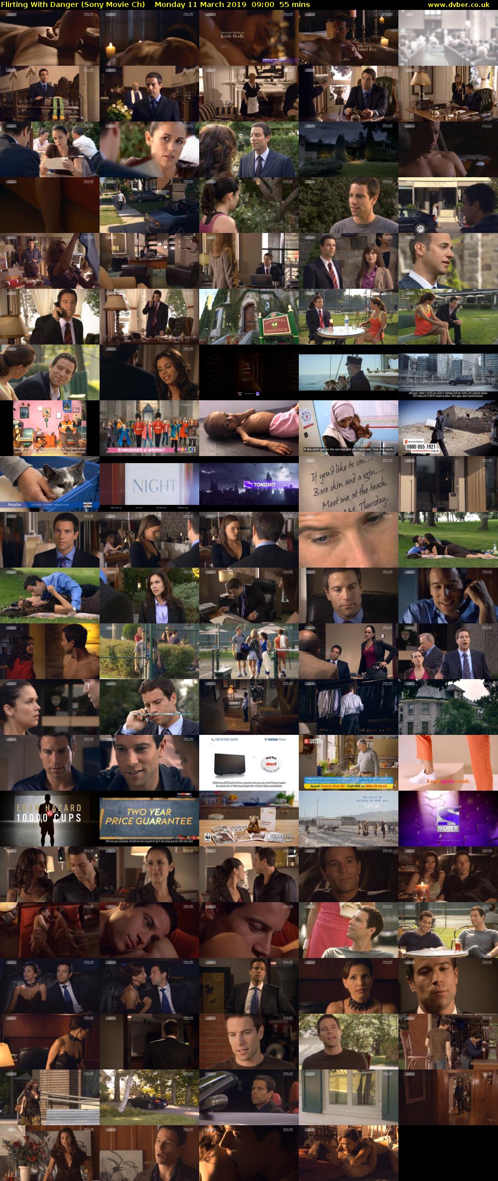Flirting With Danger (Sony Movie Ch) Monday 11 March 2019 09:00 - 09:55