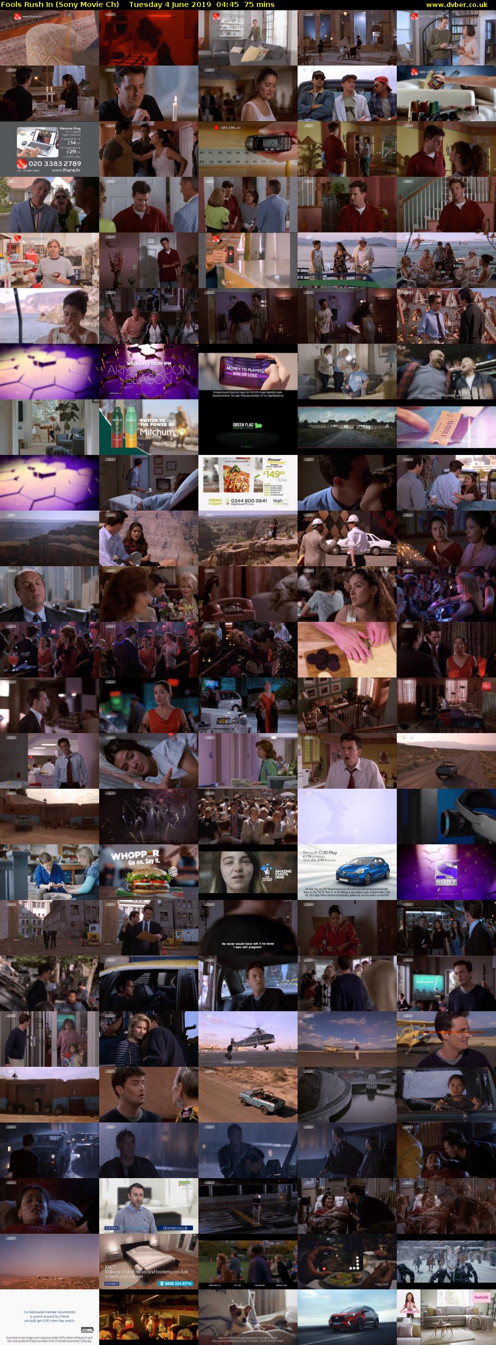 Fools Rush In (Sony Movie Ch) Tuesday 4 June 2019 04:45 - 06:00