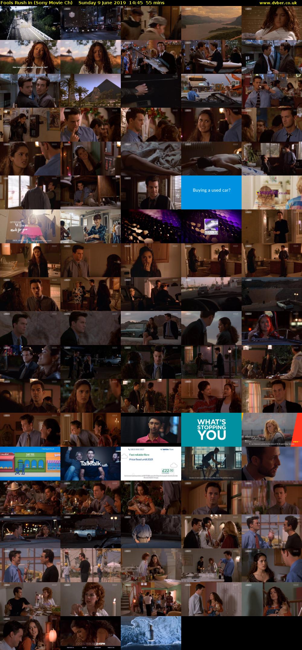 Fools Rush In (Sony Movie Ch) Sunday 9 June 2019 14:45 - 15:40