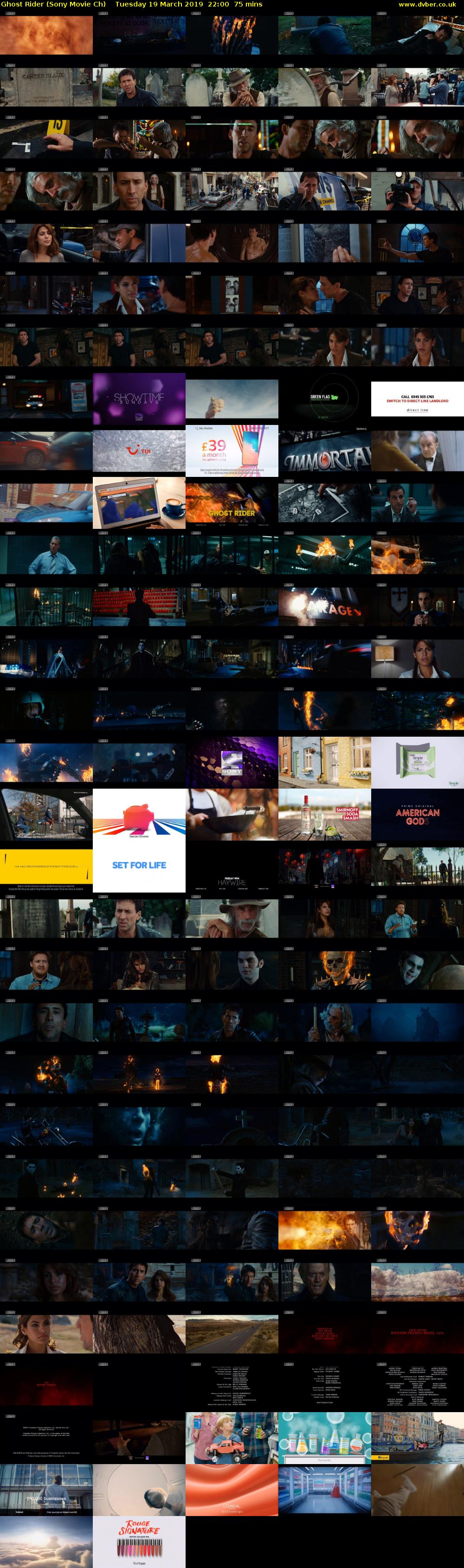 Ghost Rider (Sony Movie Ch) Tuesday 19 March 2019 22:00 - 23:15