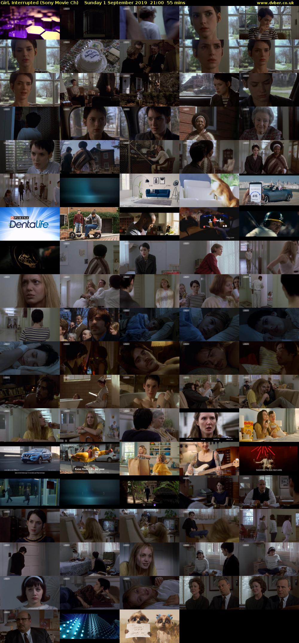 Girl, Interrupted (Sony Movie Ch) Sunday 1 September 2019 21:00 - 21:55