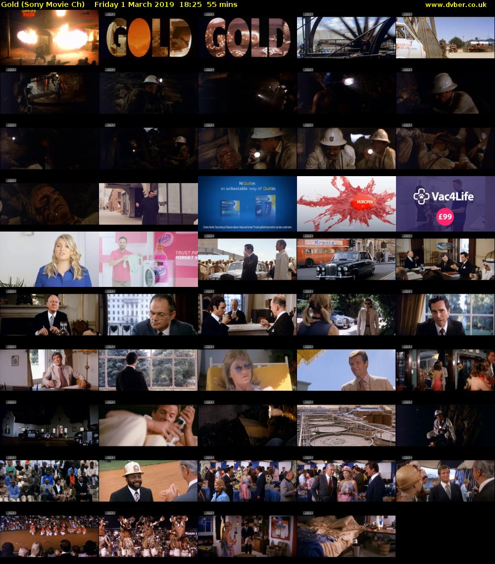 Gold (Sony Movie Ch) Friday 1 March 2019 18:25 - 19:20