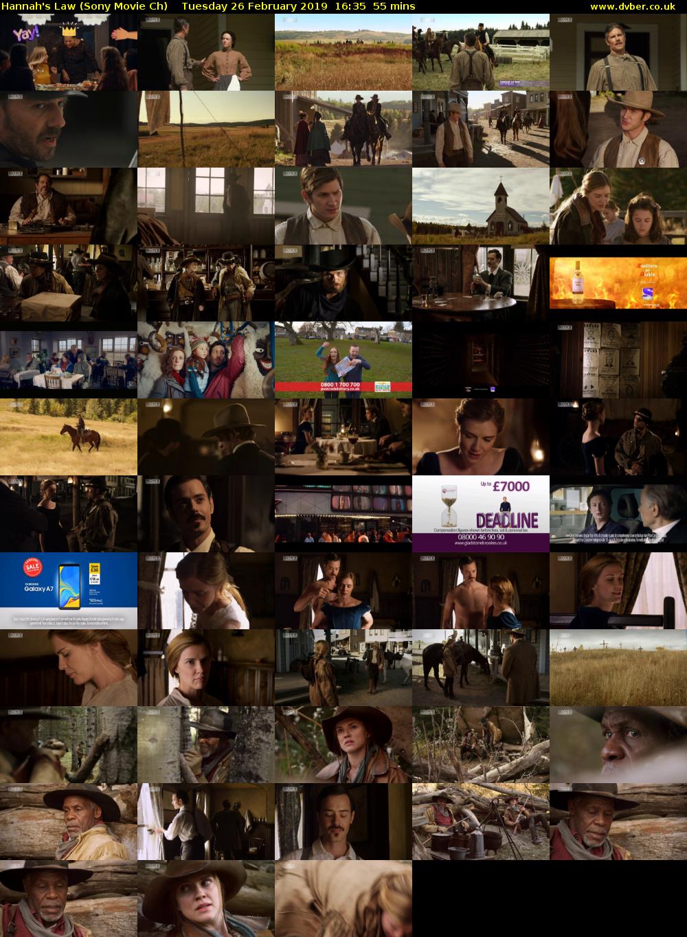 Hannah's Law (Sony Movie Ch) Tuesday 26 February 2019 16:35 - 17:30