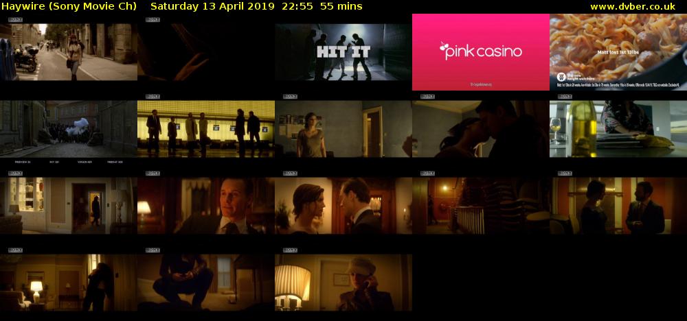 Haywire (Sony Movie Ch) Saturday 13 April 2019 22:55 - 23:50