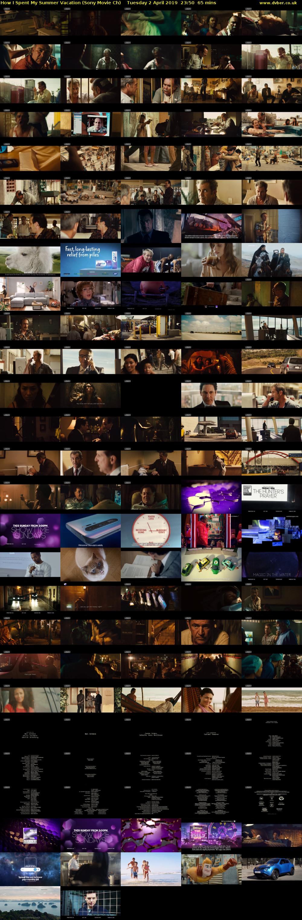 How I Spent My Summer Vacation (Sony Movie Ch) Tuesday 2 April 2019 23:50 - 00:55