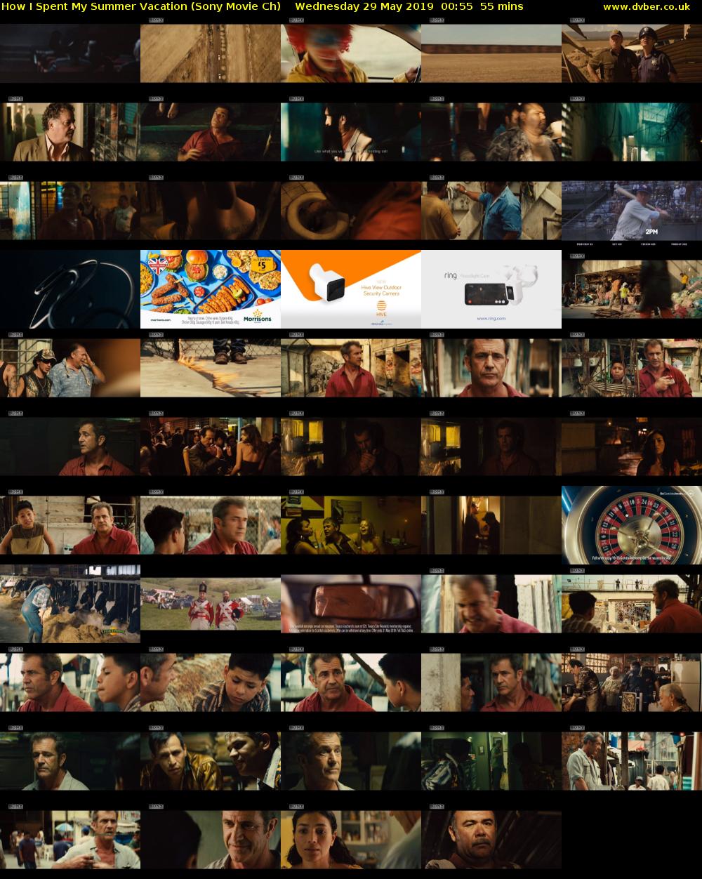 How I Spent My Summer Vacation (Sony Movie Ch) Wednesday 29 May 2019 00:55 - 01:50