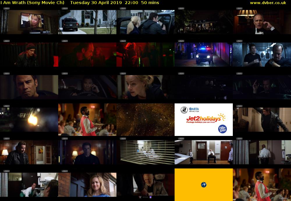 I Am Wrath (Sony Movie Ch) Tuesday 30 April 2019 22:00 - 22:50