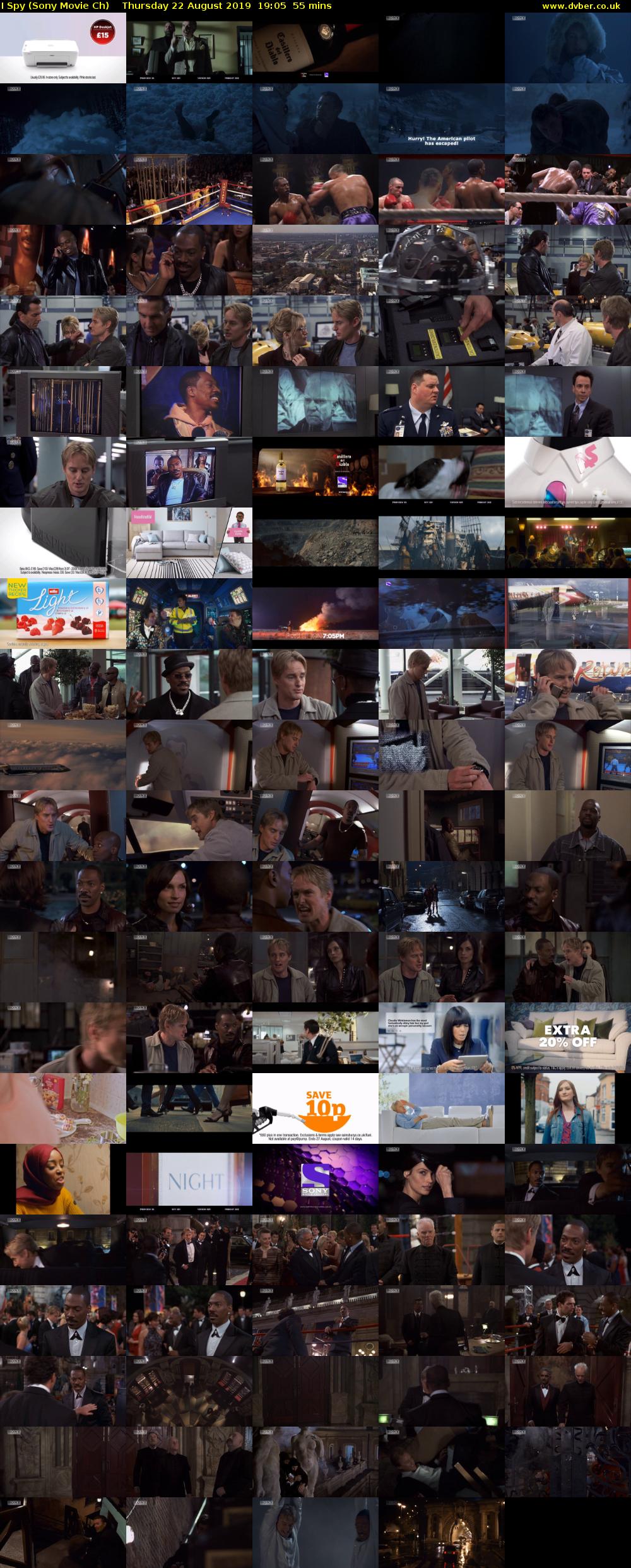 I Spy (Sony Movie Ch) Thursday 22 August 2019 19:05 - 20:00