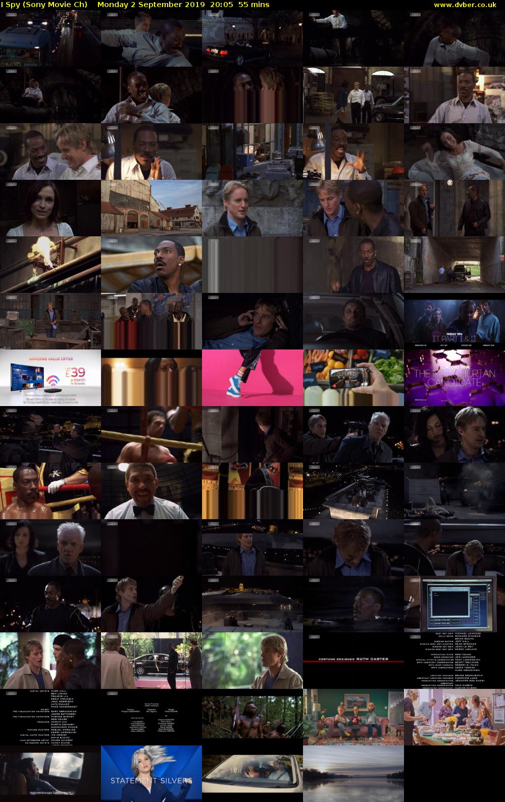 I Spy (Sony Movie Ch) Monday 2 September 2019 20:05 - 21:00