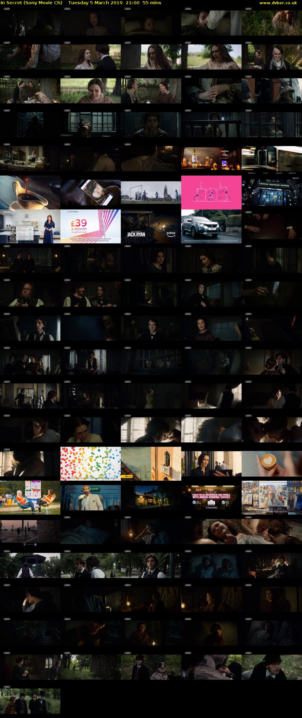 In Secret (Sony Movie Ch) Tuesday 5 March 2019 21:00 - 21:55
