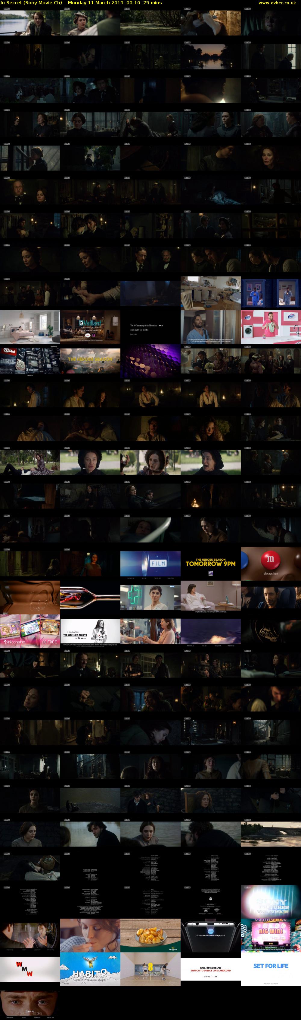 In Secret (Sony Movie Ch) Monday 11 March 2019 00:10 - 01:25