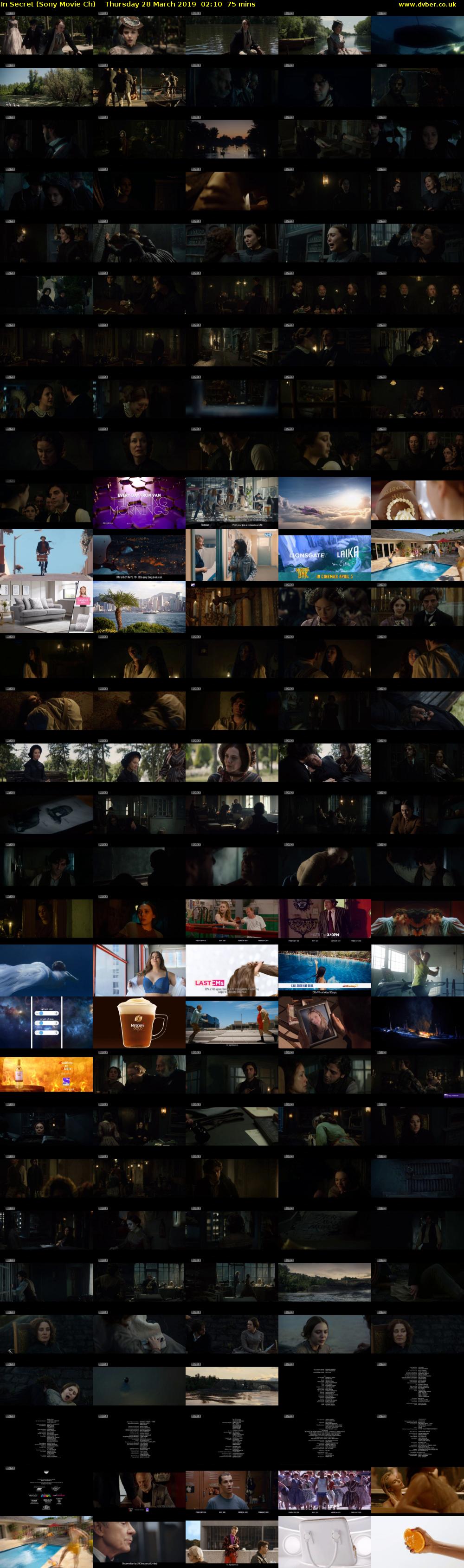 In Secret (Sony Movie Ch) Thursday 28 March 2019 02:10 - 03:25