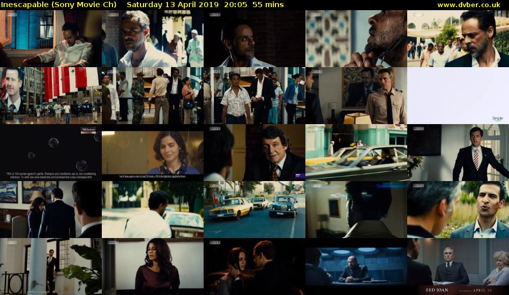 Inescapable (Sony Movie Ch) Saturday 13 April 2019 20:05 - 21:00