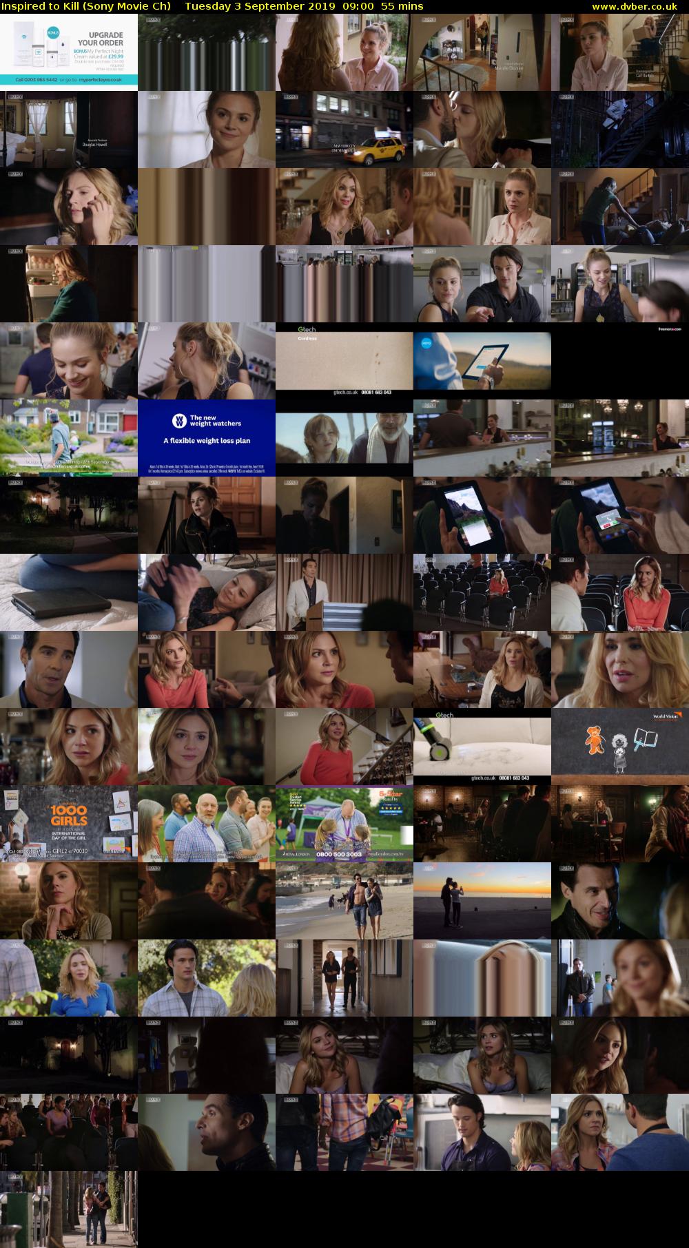 Inspired to Kill (Sony Movie Ch) Tuesday 3 September 2019 09:00 - 09:55