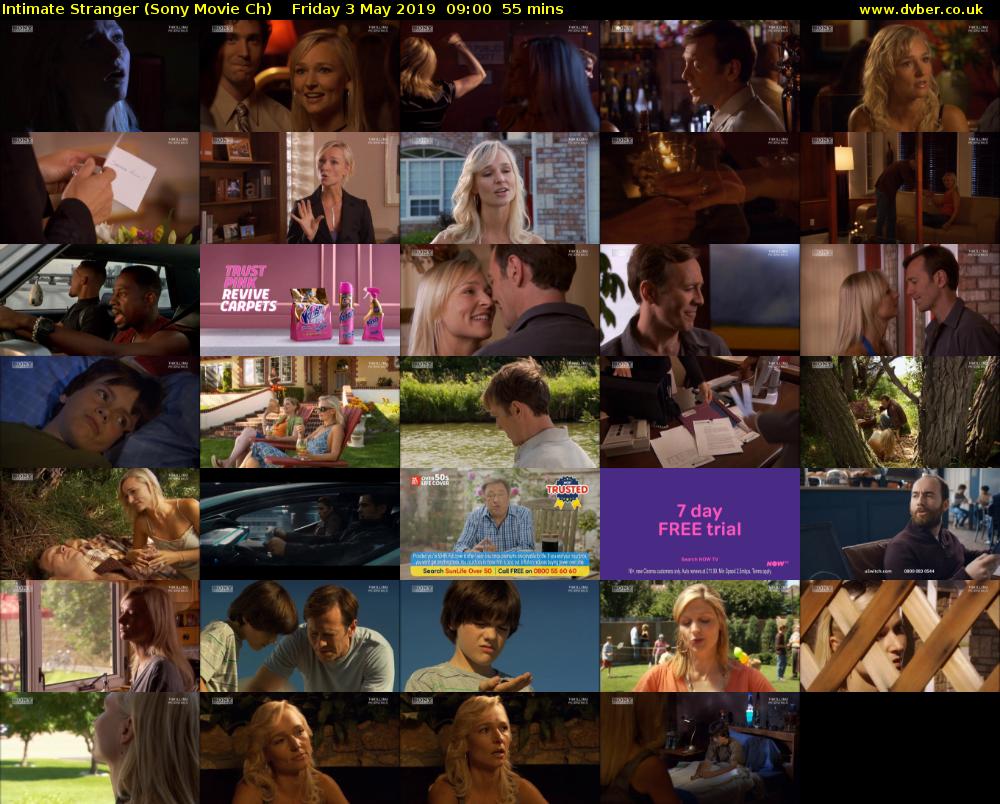 Intimate Stranger (Sony Movie Ch) Friday 3 May 2019 09:00 - 09:55