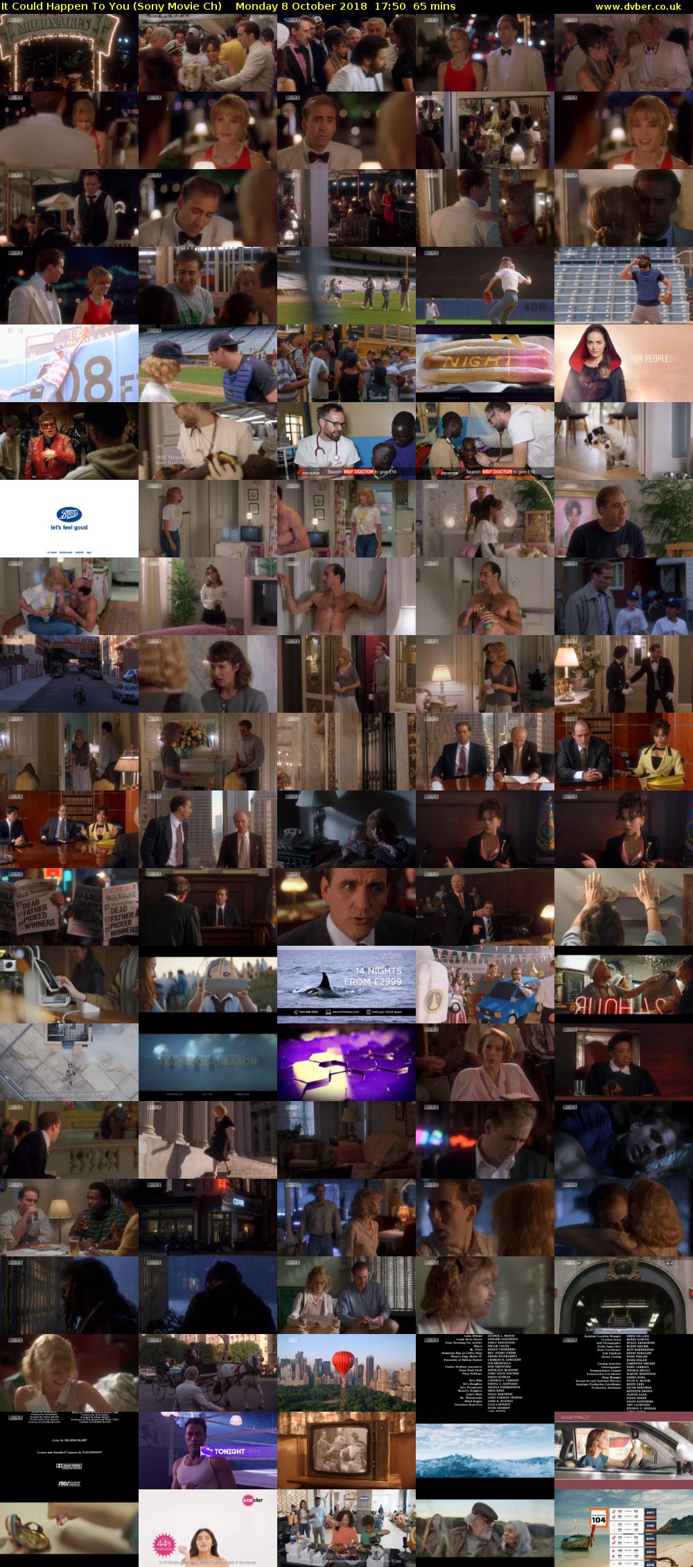 It Could Happen To You (Sony Movie Ch) Monday 8 October 2018 17:50 - 18:55