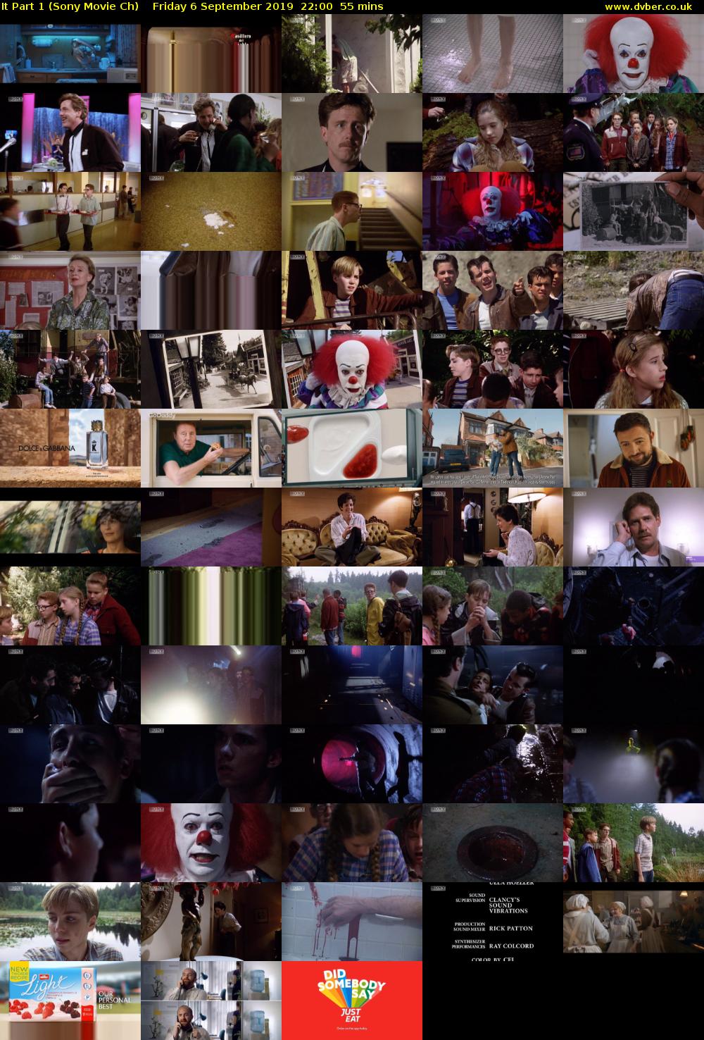 It Part 1 (Sony Movie Ch) Friday 6 September 2019 22:00 - 22:55