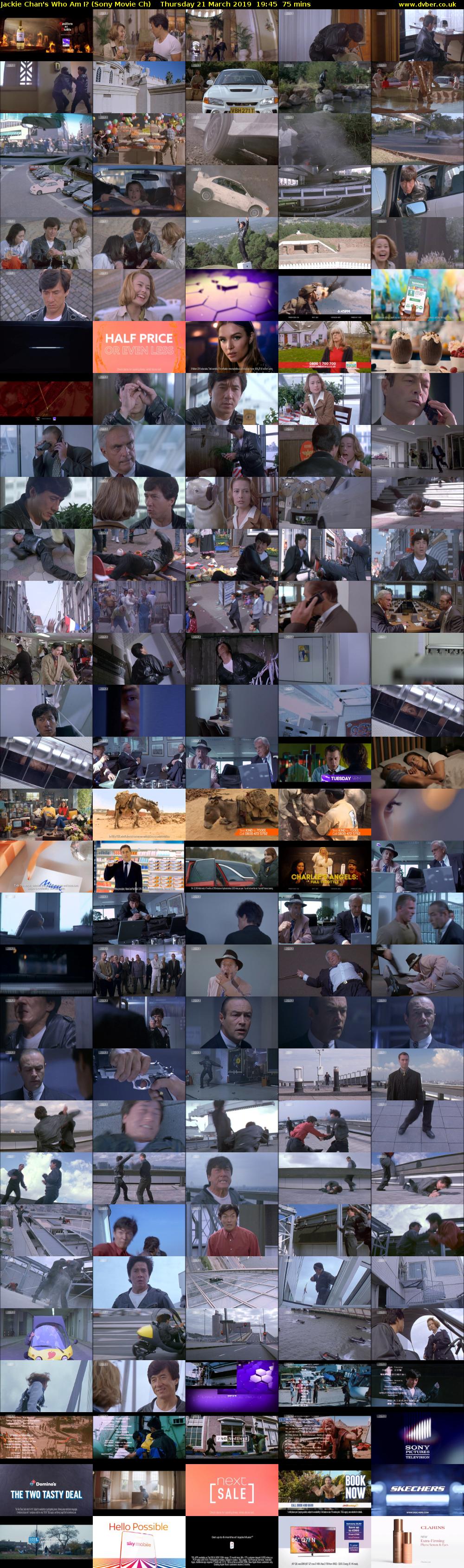 Jackie Chan's Who Am I? (Sony Movie Ch) Thursday 21 March 2019 19:45 - 21:00