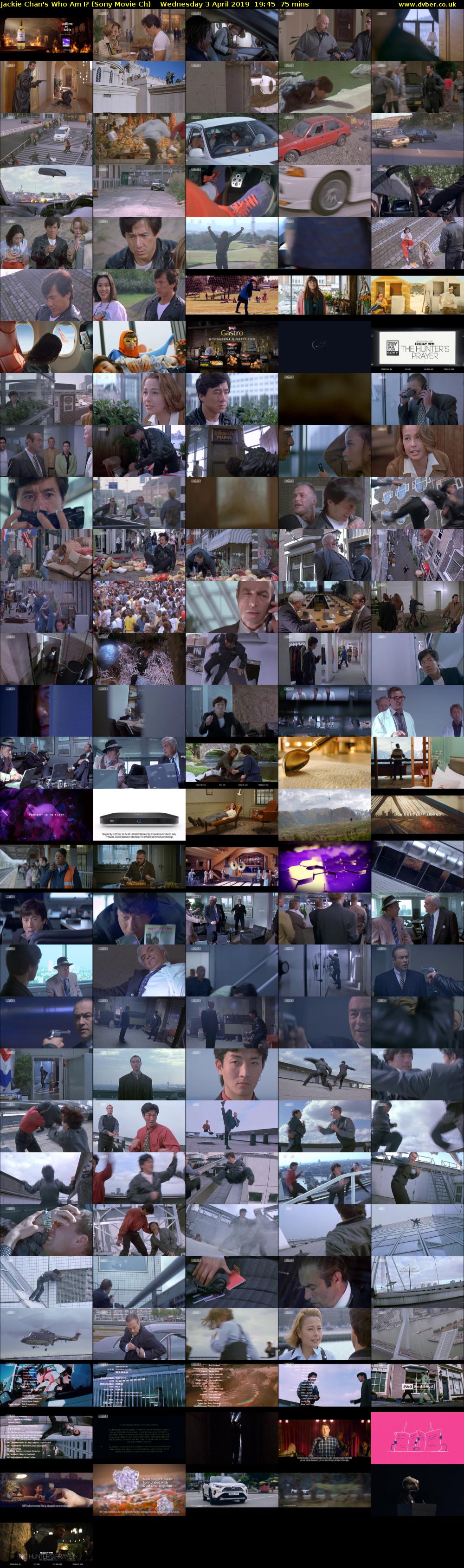 Jackie Chan's Who Am I? (Sony Movie Ch) Wednesday 3 April 2019 19:45 - 21:00
